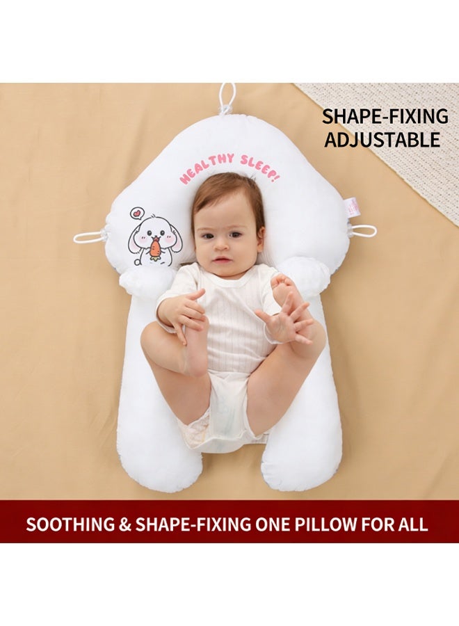 1 قطعة وسادة سفر مزدوجة الجانب للأطفال 2 في 1 وسادة دعم رأس الطفل وسادة عنق الرضيع لمقعد السيارة وعربة الأطفال وسفر محمولة - Image 4